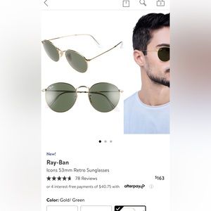 Ray bans round sunglasses